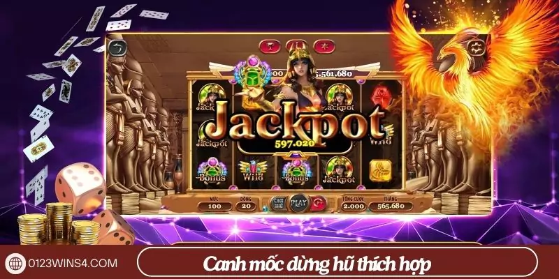 Mẹo chơi nổ hũ 0123Win chắc thắng với chiến lược thông minh Canh mốc dừng hũ thích hợp