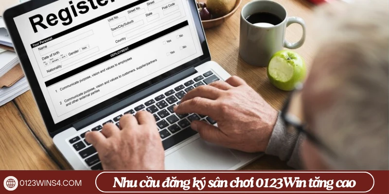 Đăng ký 0123Win – Bước khởi đầu cho cược thủ đam mê cá cược trực tuyến Nhu cầu đăng ký sân chơi 0123Win tăng cao
