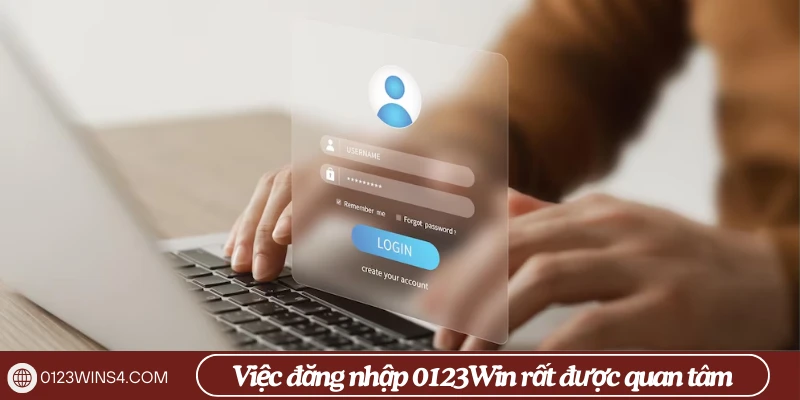 quy trình đăng nhập 0123Win